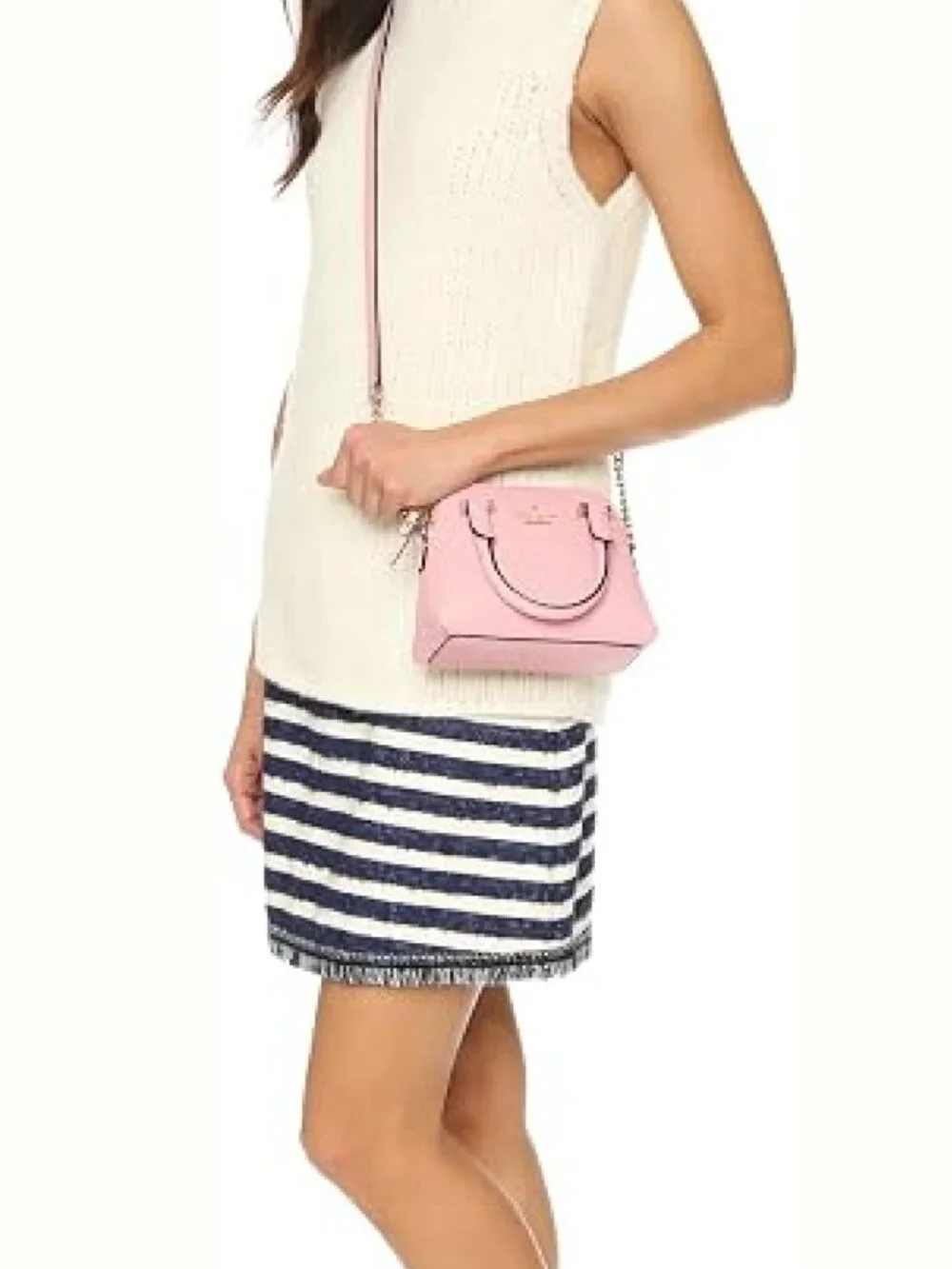 Kate Spade Cedar Street Maise Blush-Pink Mini Crossbody Satchel Bag NWOT
